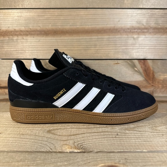 NEW MENS SIZES 5.5 Adidas Busenitz “Black Gum” Skateboarding Shoes G48060 - Picture 2 of 10